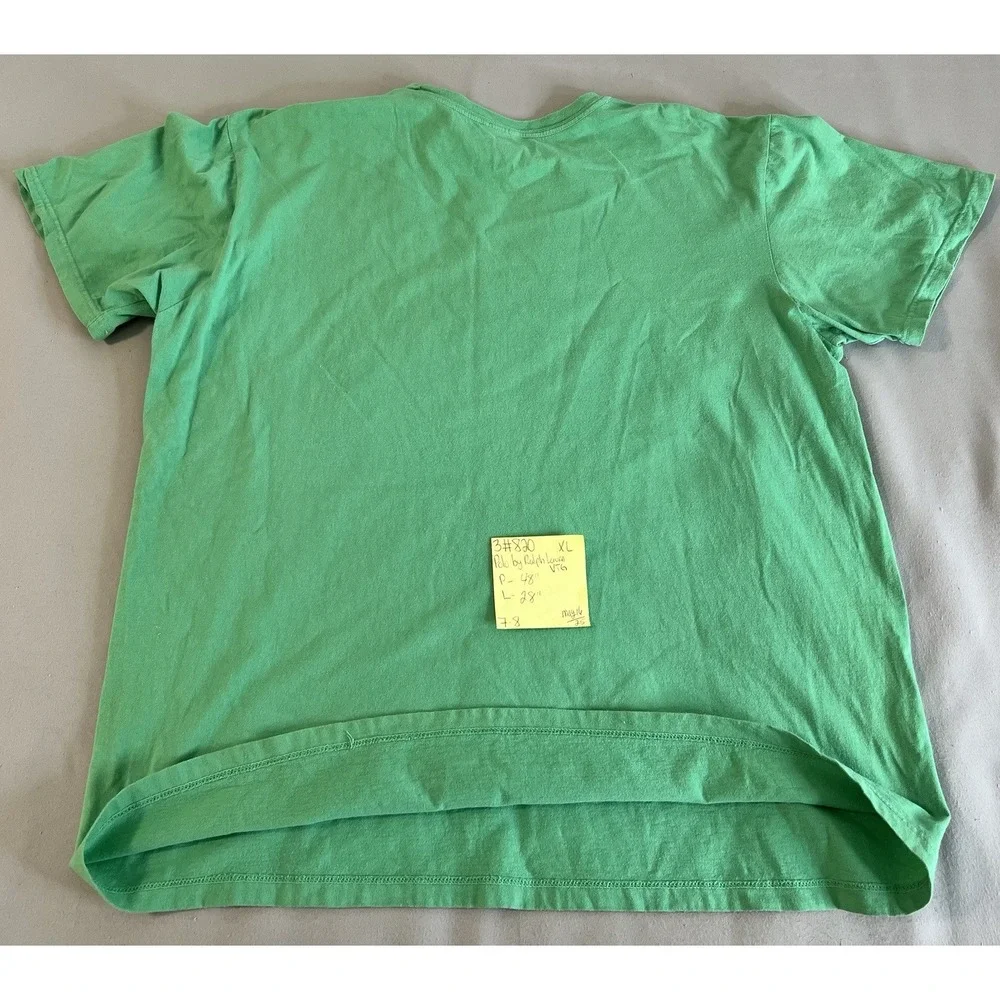 Vintage Polo By‎ Ralph Lauren T Shirt Green Sz XL Men's Crew Neck Men's